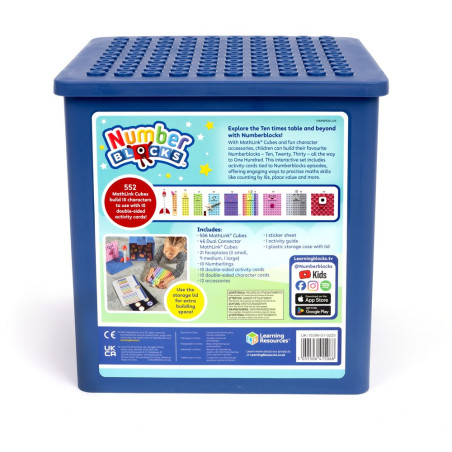 MathLink® kockice brojalice – Numberblocks™ Heroji desetica (10–100) — slika 2