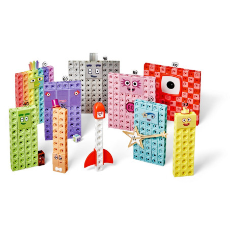 MathLink® kockice brojalice – Numberblocks™ Heroji desetica (10–100) — slika 4