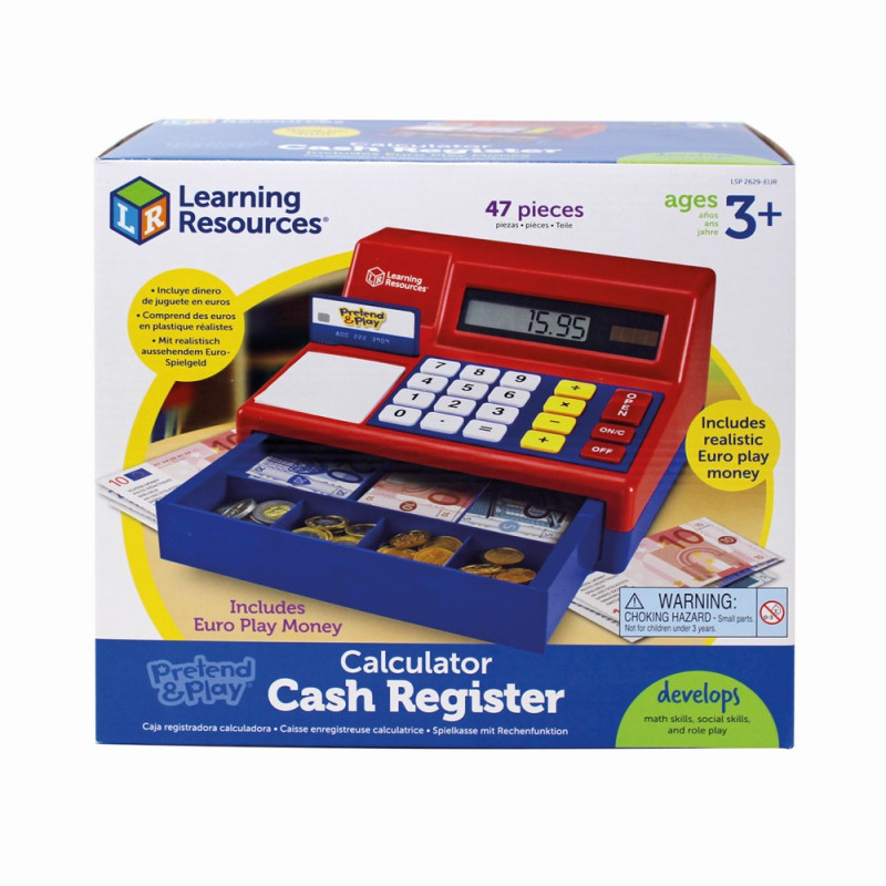 Pretend & Play® blagajna s kalkulatorom i euro novcem