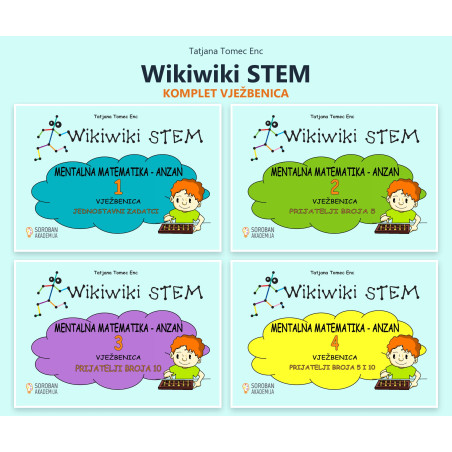 Wikiwiki STEM vježbenice komplet