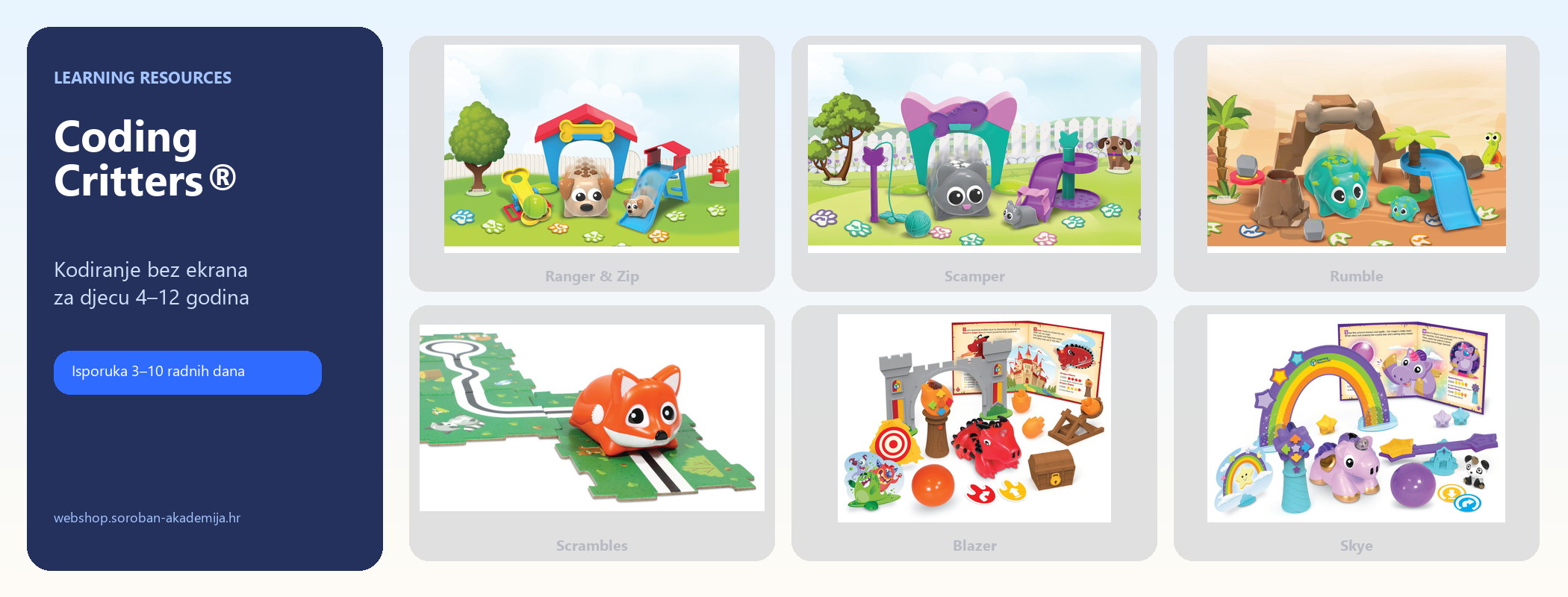 Coding Critters – kodiranje bez ekrana za djecu 4–12 godina